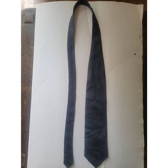 Valerio Garati Men's Blue Abstract Handmade Silk Necktie One Size - Picture 1 of 3